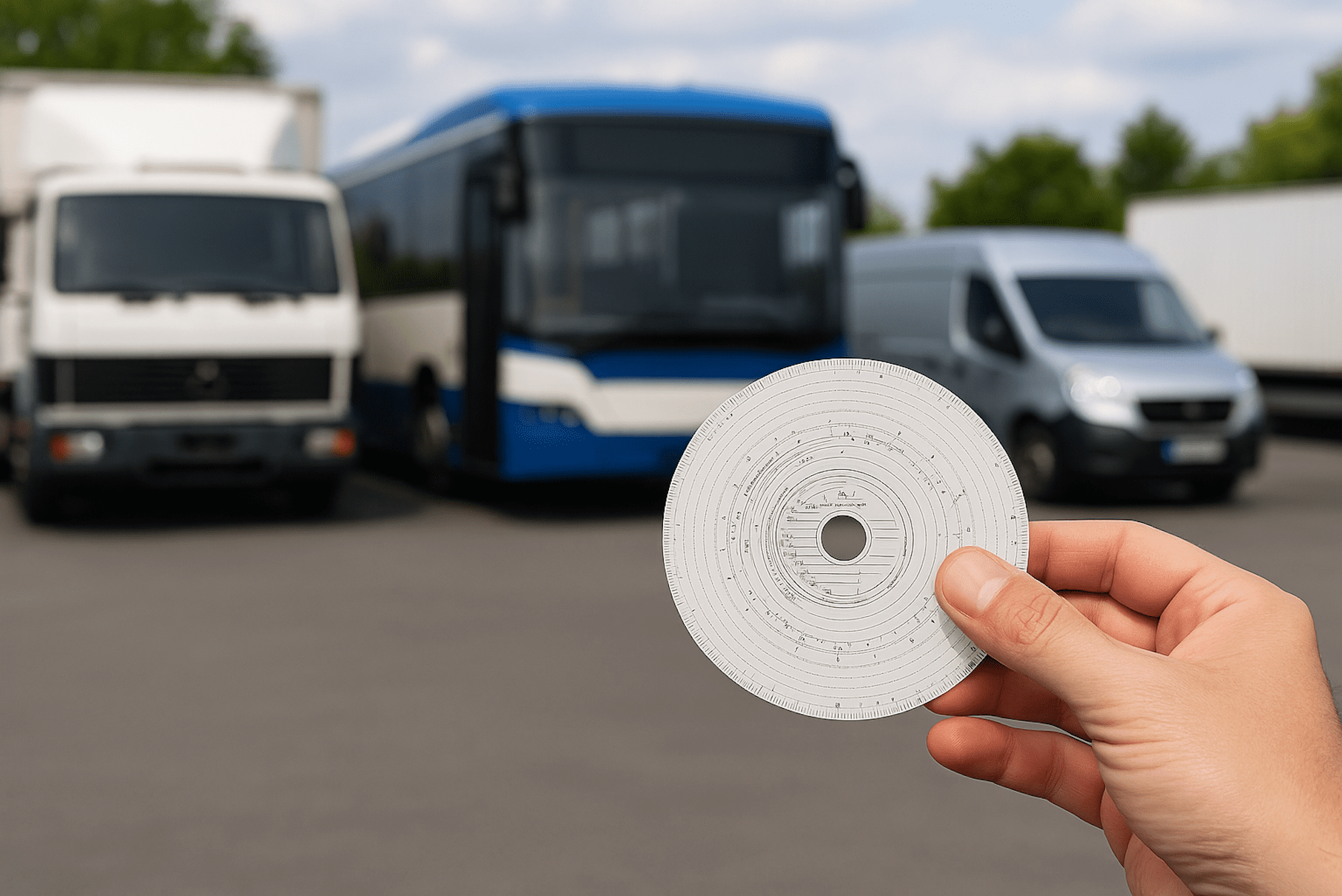 Analoger Fahrtenschreiber_Tachoworld-2 Analoger Fahrtenschreiber im Einsatz zur Aufzeichnung von Fahr- und Ruhezeiten