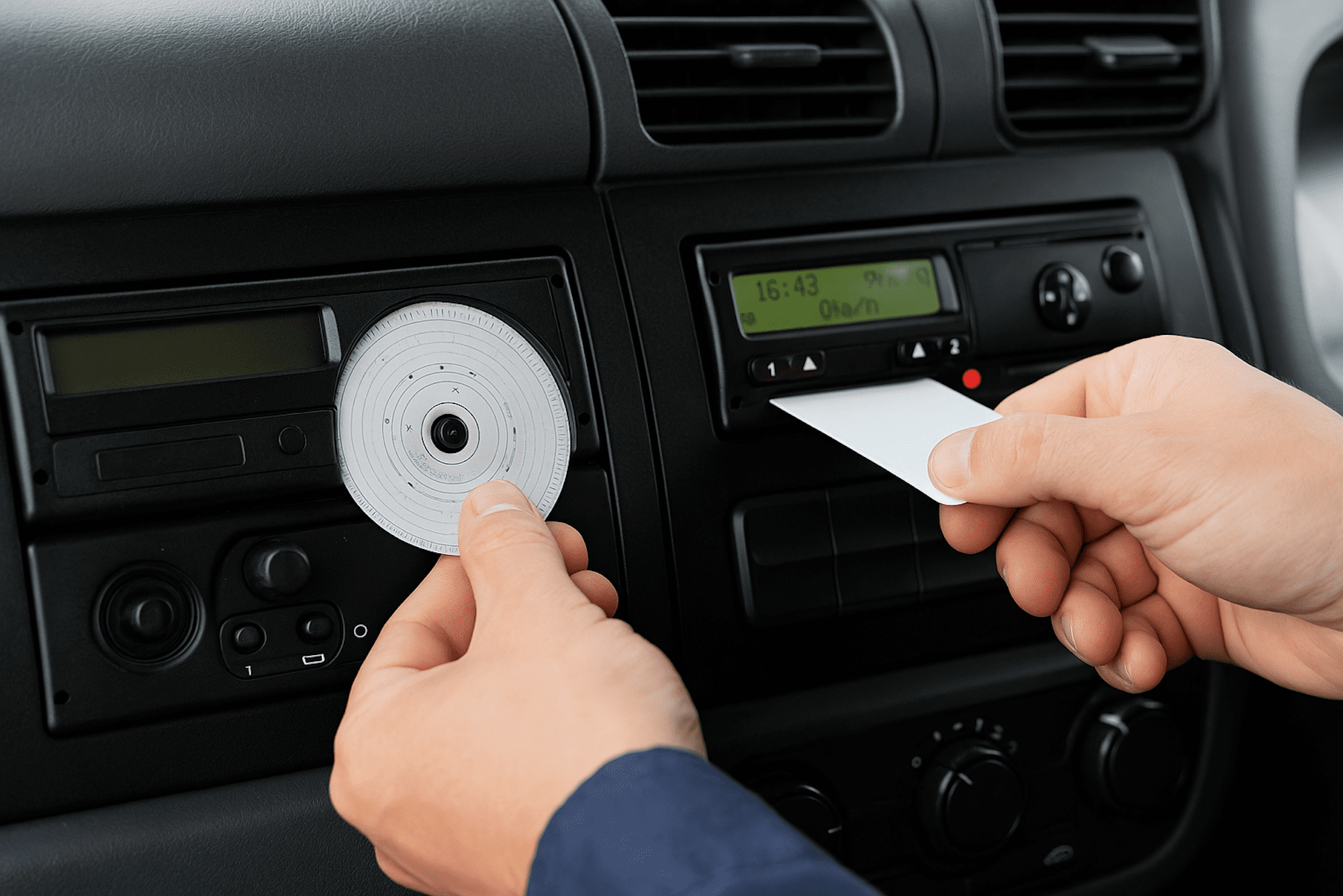 Analoger Tachograph_Tachoworld-3 Analoger Tachograph mit Schaublatt im Vergleich zum digitalen Tachographen